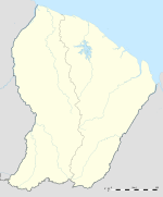 Mana på en karta över Franska Guyana