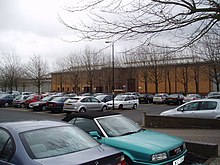 Belmarsh Prison, where Bronson took two Iraqi hijackers hostage HMP Belmarsh, from carpark.jpg