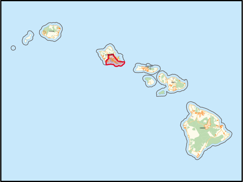 File:Hawaii's 1st congressional district (since 2023).svg