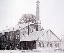 Papierfabrik Gustav Reinhard, um 1900