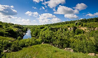 The Hirskyj Tikytsch in the Dnieper highlands