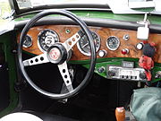 דגם "MG Midget", 1967 - מבט לתא הנהג