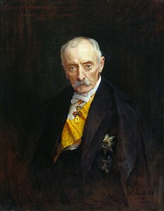 Clodoveo de Hohenlohe-Schillingsfürst, canceller imperial, va signar el tractat per part d'Alemanya
