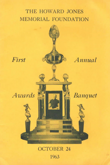 Howard Jones Memorial Foundation national championship trophy Howard Jones Memorial Foundation Awards Banquet 1963.png