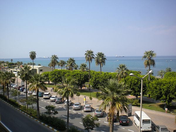 View of the Mediterranean Sea from the promenade of İskenderun