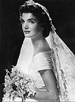 Jackie Kennedy on her wedding day,Rhode Island,September 12, 1953.jpg