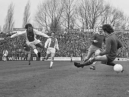 Ajax - FC Utrecht, 16 maart 1974