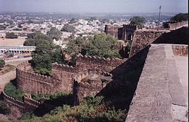 Overzicht over Jhansi vanuit Fort