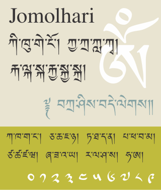 <span class="mw-page-title-main">Jomolhari (typeface)</span> Typeface