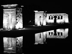 Templo de Debod in Madrid, Spain.