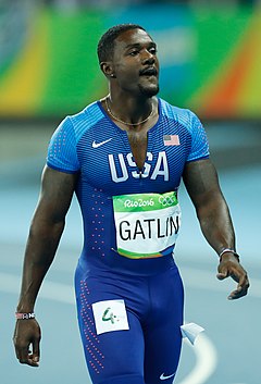 Justin Gatlin - the cool, tough,  athlete  with Afro-American roots in 2024