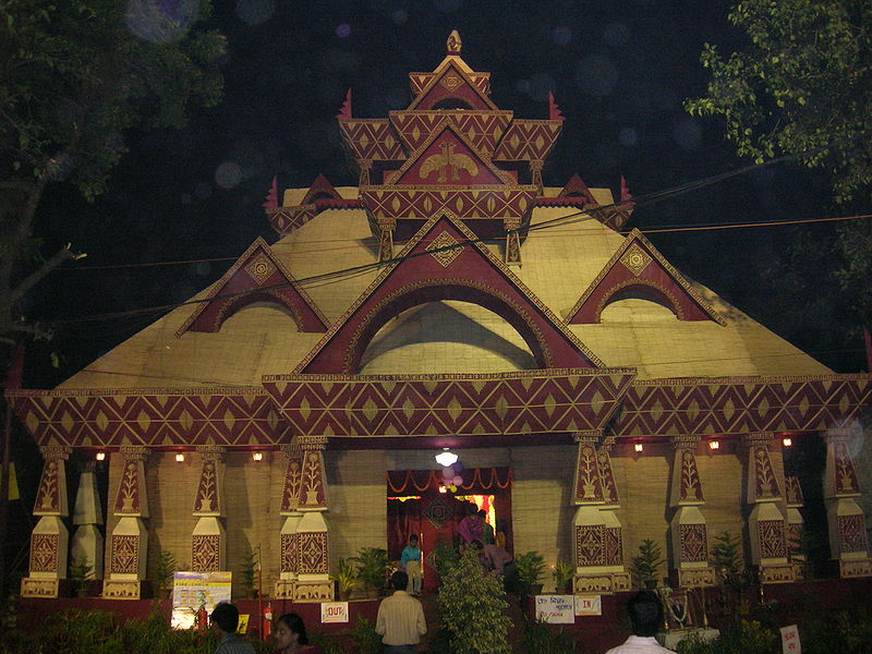 File:Kali Puja Pandal at Kolkata.JPG