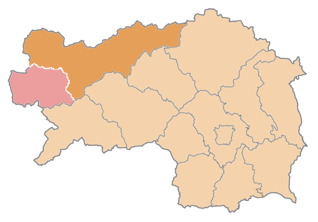 Distret de Liezen - Localizazion