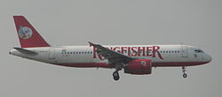 Airbus A320-200 авиакомпании Kingfisher