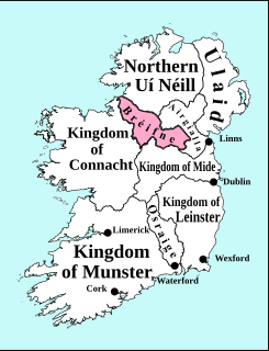 <span class="mw-page-title-main">Kingdom of Breifne</span> Medieval kingdom in Ireland