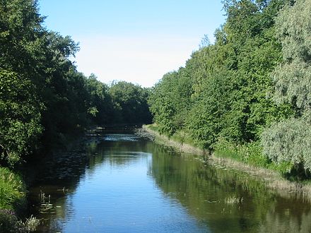 Kirkkojuopa, a distributary of Kokemäenjoki, in Ulvila.