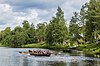 Why not by boat? Traditional boat used to get to the parish village on Sundays