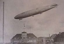 L 30 flying over Peter Strasser's headquarters in Ahlhorn.