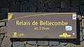 Straßenende am Relais de Bellecombe