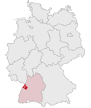 Flagge von Rastatt District