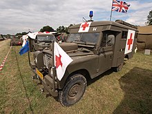 Originally British 109-inch SIII ambulance Land Rover 109 S111 Ambulance.JPG