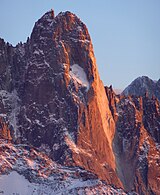 The north face of the Petit Dru