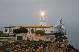 Lighthouse above Carboneras harbor (6394585975).jpg