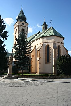 Liptovský Mikuláš: Historio, Partoj de la urbo, La plej gravaj interesaĵoj de historia centro en Liptovský Mikuláš