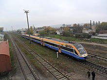 MD.ST.Strășeni moderni.train.leaving 2012-10-21.JPG