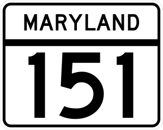 <span class="mw-page-title-main">Maryland Route 151</span> State highway in Maryland, US, known as North Point Blvd