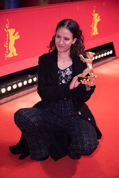 Mati Diop with the Golden Bear for Dahomey in 2024