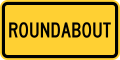 W16-12 Roundabout junction plaque