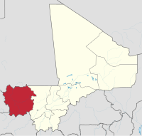 Розташування регіону на мапі Малі