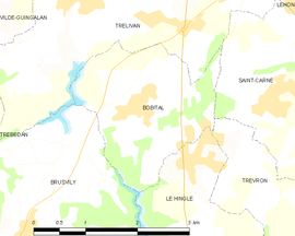 Mapa obce Bobital