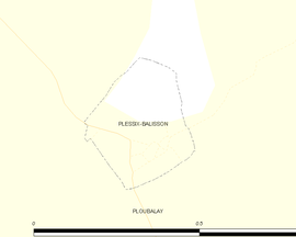 Mapa obce Plessix-Balisson