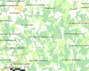 Poziția localității Saint-Pardoux-Morterolles