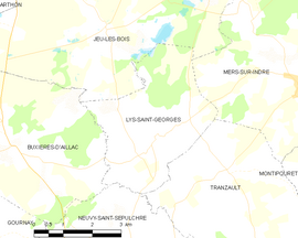 Mapa obce Lys-Saint-Georges