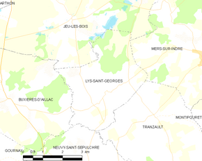 Poziția localității Lys-Saint-Georges