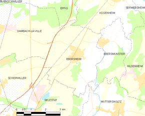 Poziția localității Ebersheim