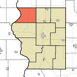 Map highlighting Fairbanks Township, Sullivan County, Indiana.svg