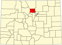 Boulder County - Carte