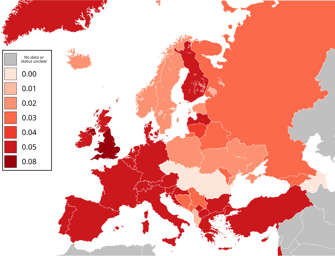 File:Map of European countries by maximum blood alcohol level (colorblind).svg