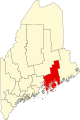 Carte d'état mettant en évidence le comté de Hancock