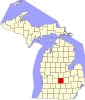 Map of Michigan highlighting Clinton County.svg