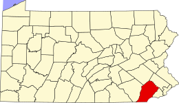 Contea di Chester – Mappa