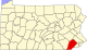 Mapa de Pensilvania destacando el condado de Chester.svg