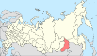 Die ligging van Zabaikalski-krai in Rusland