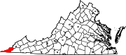 Map of Virginia highlighting Lee County.svg