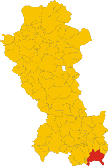 Localisation de Terranova di Pollino