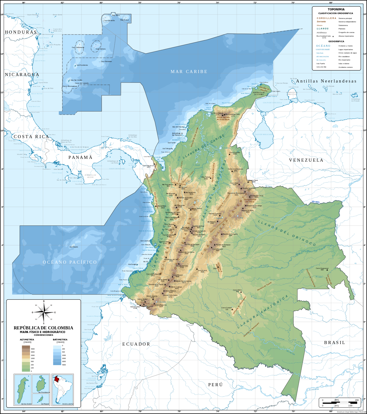 Venezolanos - Colombia - Página 17 1200px-Mapa_de_Colombia_%28relieve%29.svg
